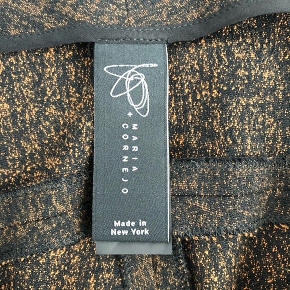 Zero+Matia Cornelius brown rust ankle cropped barrel leg pants size US 8 - Picture 9 of 16